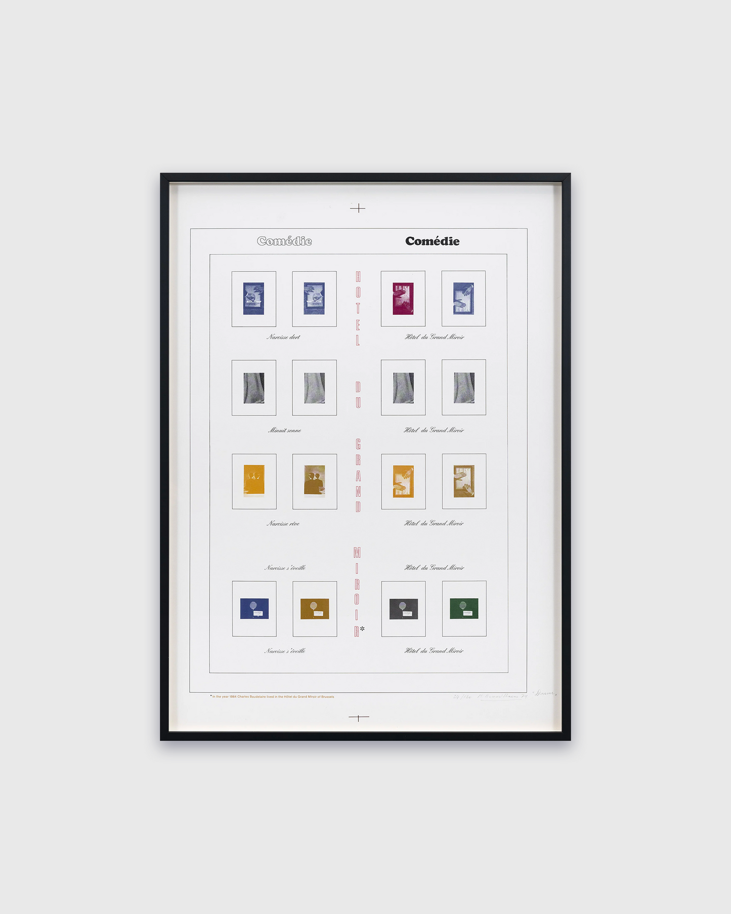 Marcel Broodthaers - Comédie, 1974