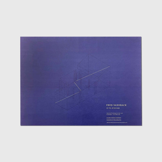 Fred Sandback - Le Fil d'Occam Poster