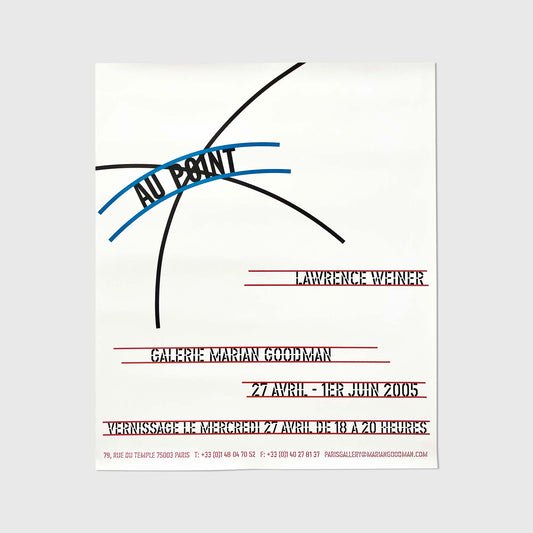 Lawrence Weiner- Au Point Poster