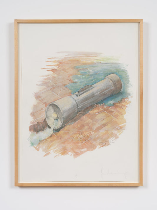 Claes Oldenburg - Colossal Flashlight in Place of Hoover Dam, 1982