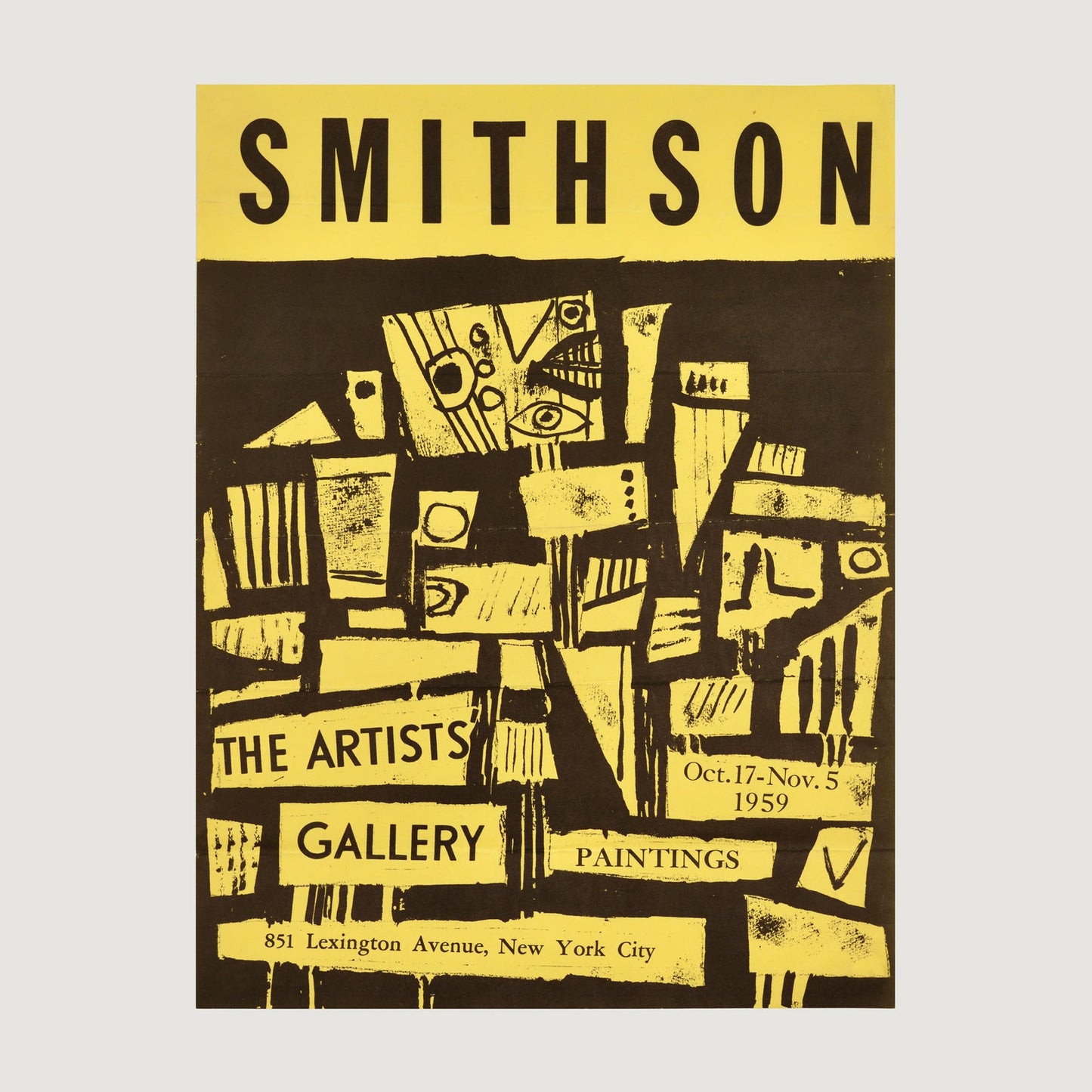 Robert Smithson: Poster for the Artist's Gallery